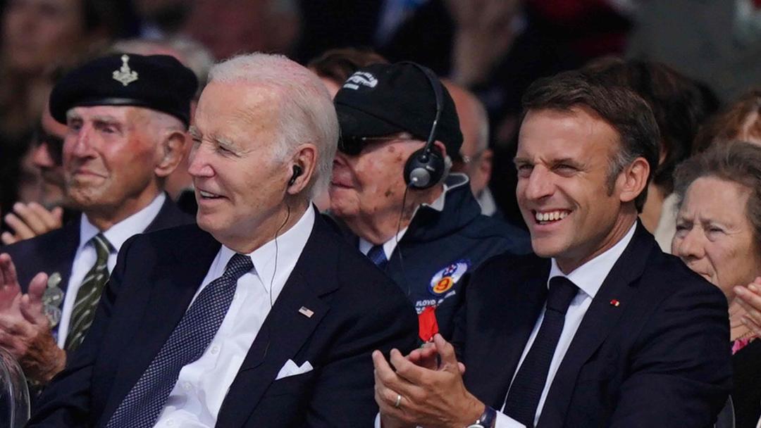 Biden and Macron Use D-Day to Rally Support for Ukraine